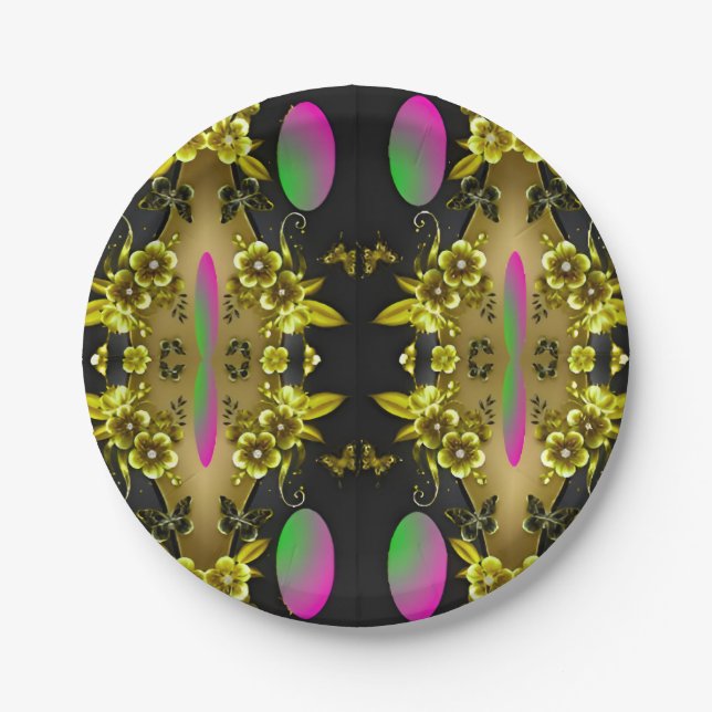 Assiette en Papier Carrée (Devant)