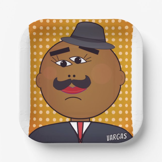 Assiette en papier carrée QUICKDRAW (Recto)