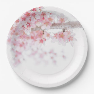 ASSIETTE EN PAPIER: CHERRY BLOSSOM