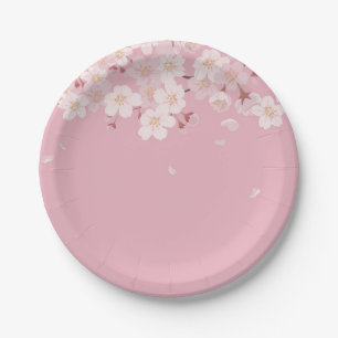 ASSIETTE EN PAPIER: CHERRY BLOSSOM PETATS