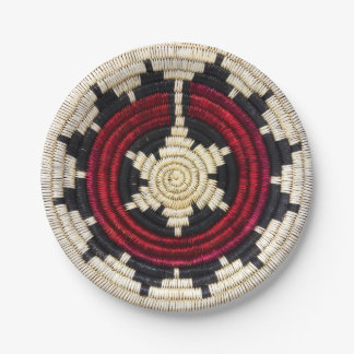 Assiette en papier corbeille navajo