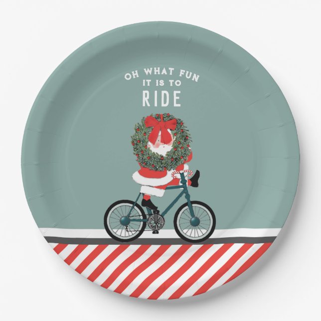 Assiette en papier créative pour fête de Noël (Devant)