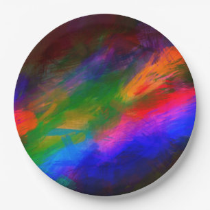 Assiette en papier Éclat de Couleurs