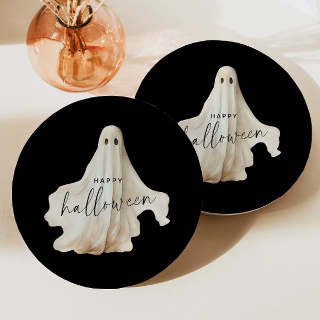 Assiette en papier fantôme pour soirée Halloween a (Créateur téléchargé)