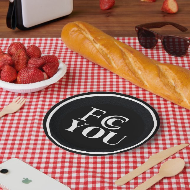 Assiette en papier FCC YOU (Pique-nique)