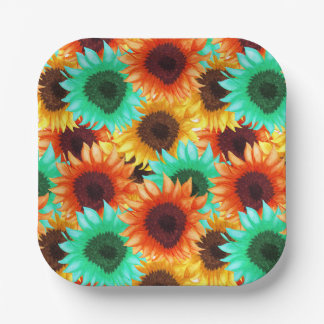 Assiette en papier Fleur 