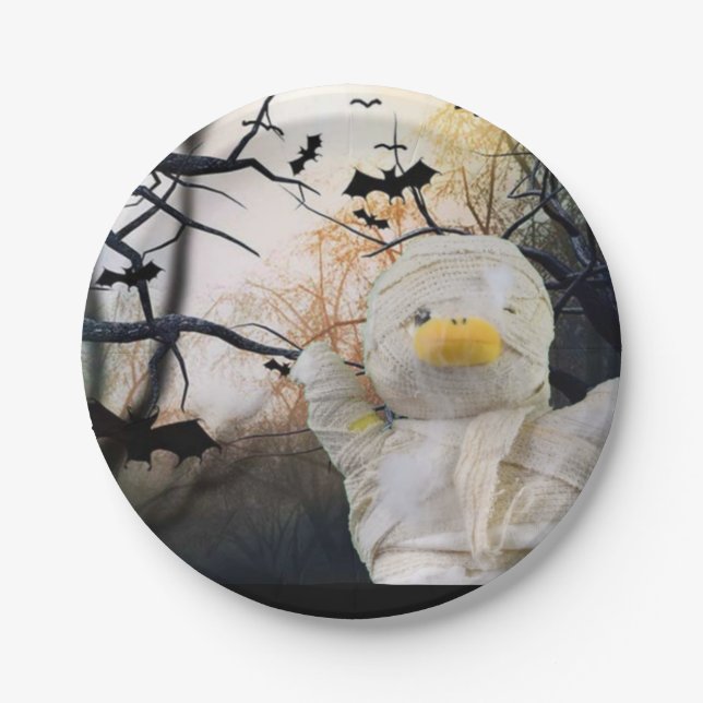 Assiette en papier Halloween (Devant)