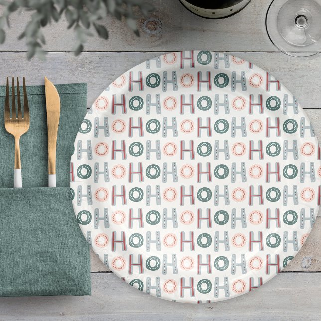 Assiette en Papier Ho Ho Ho (Ho Ho Ho Paper Plate
)