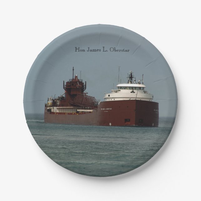Assiette en papier Hon James L. Oberstar (Devant)