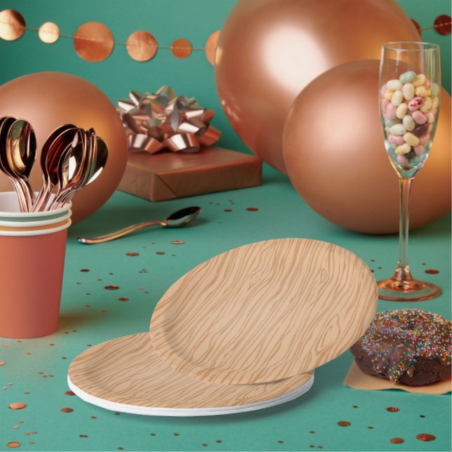 Assiette en papier jetable de 7 pouces à motif de  (Multi)