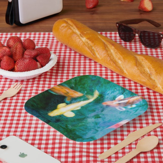 Assiette en papier Koi (Pique-nique)