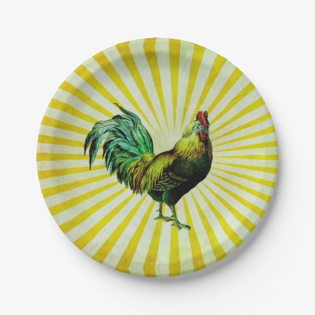 Assiette en papier Lever et Briller (Devant)