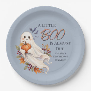 Assiette en papier Little Boo Halloween Baby Showe