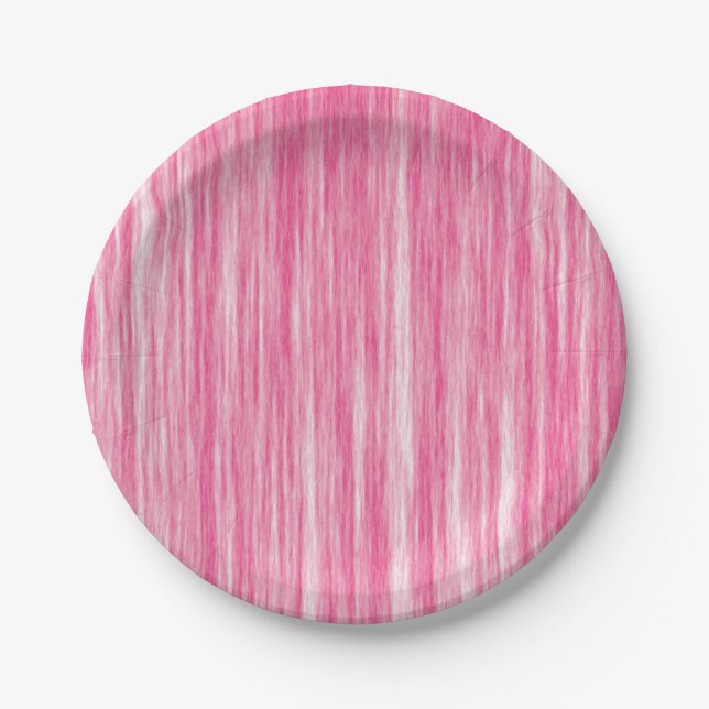 assiette en papier magenta, rose vif, fuchsia pour (Devant)