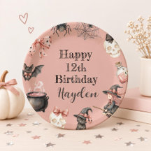 Assiette en papier Magique Anniversaire Halloween