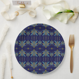 Assiette en papier Navy Fairy Stars 9"