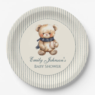 Assiette en papier Ourson mignon