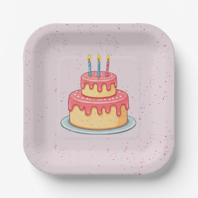 Assiette en papier pour anniversaire de panda (Recto)