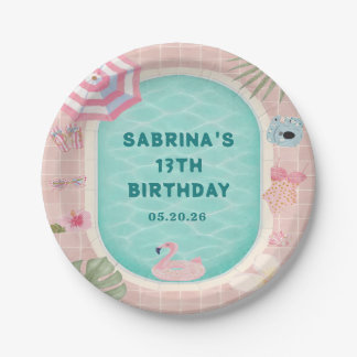 Assiette en papier pour anniversaire fête au bord 
