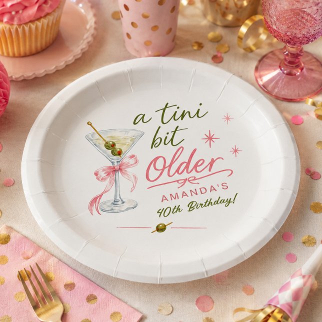 Assiette en papier pour anniversaire Un peu plus â (Créateur téléchargé)
