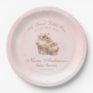 Assiette en papier pour Baby Shower Cute Sweet Lit