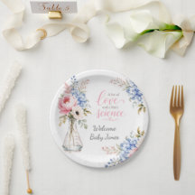 Assiette en papier pour Baby Shower : Faits sailla