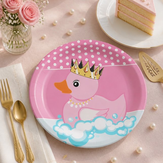 Assiette en papier pour fête d'anniversaire Canard (Créateur téléchargé)