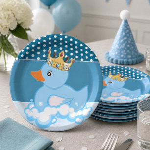 Assiette en papier pour fête d'anniversaire Canard