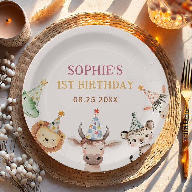 Assiette en papier pour fête d'anniversaire fille  (Créateur téléchargé)