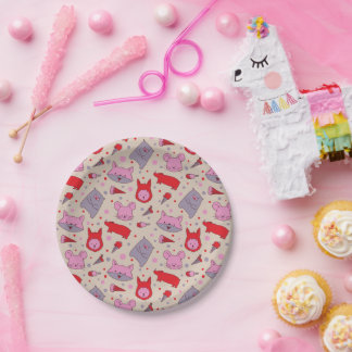 Assiette en papier pour fête Scoops & Snoots