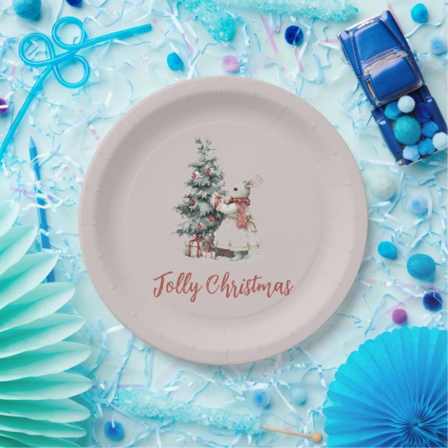 Assiette en papier pour la célébration de Noël | V (Fête)