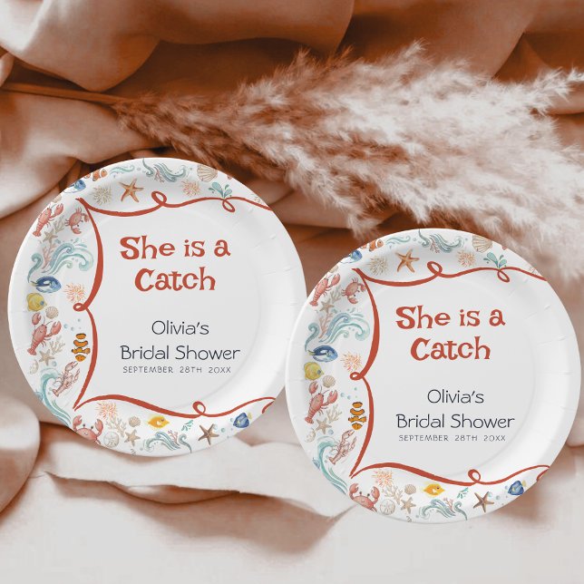 Assiette en papier pour la douche de mariée sur le (Créateur téléchargé)