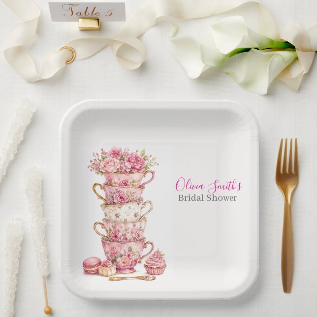 Assiette en papier pour la fête de fiançailles Tim (Mariage)