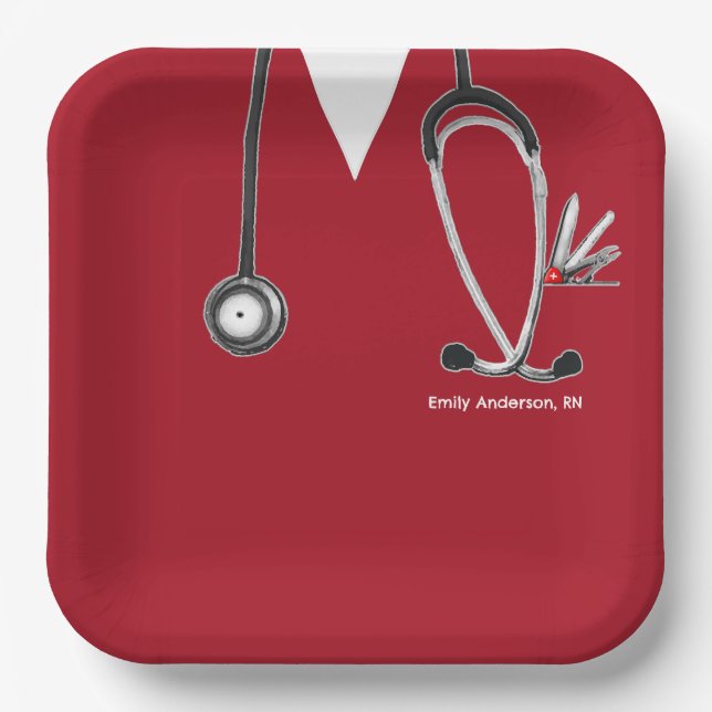 Assiette en papier pour la fête de remise des dipl (Recto)