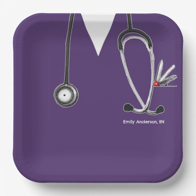 Assiette en papier pour la fête de remise des dipl (Recto)