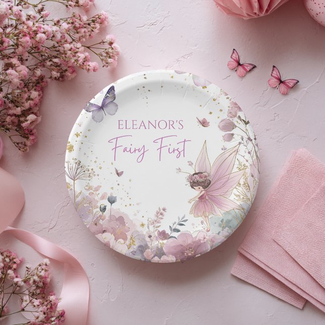 Assiette en papier pour la première fête d'anniver (Créateur téléchargé)