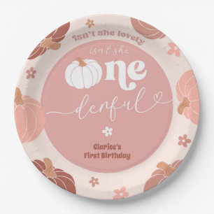 Assiette en papier pour premier anniversaire citro