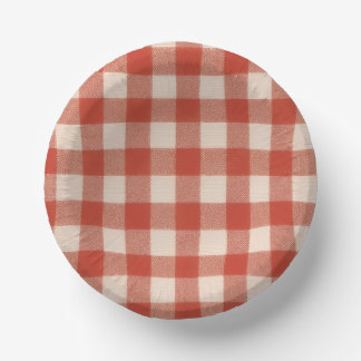 Assiette en papier rouge