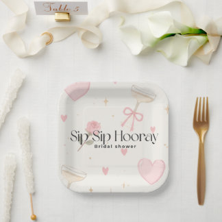 Assiette en papier Sip Sip Hooray