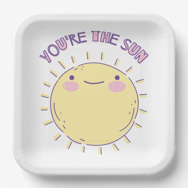 Assiette en papier soleil (Recto)