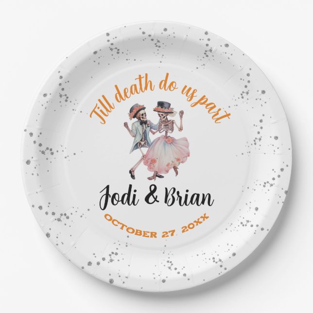 Assiette en papier Till Death Do Us Part (Devant)