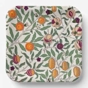 ASSIETTE EN PAPIER: WILLIAM MORRIS : POMEGRANATES