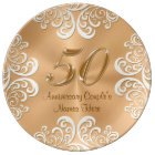 Fine couche d'or personnalisée d'anniversaire de