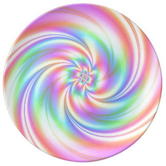 Assiette En Porcelaine Plat rose de Porcelein de pirouette grand