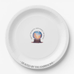 Assiette Halloween Boule de Cristal de Voyante