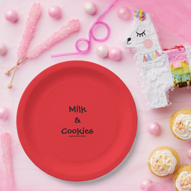 Assiette Lait & Cookies (Fête)