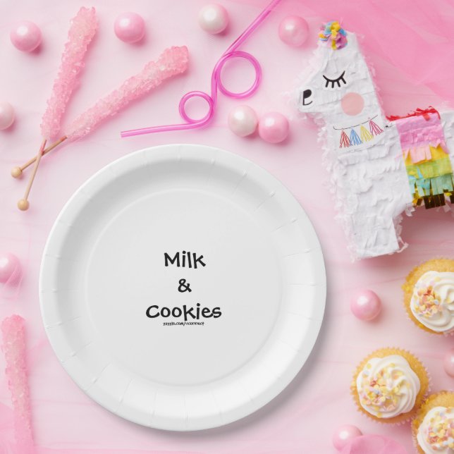 Assiette Lait & Cookies (Fête)