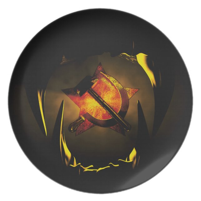 Assiette Marteau et faucille (Devant)