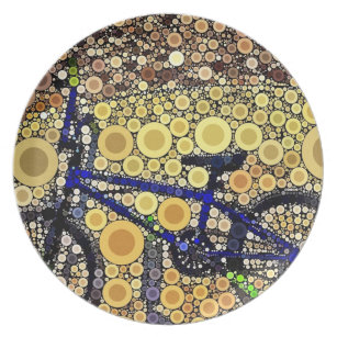 Assiettes Motif De Cercle | Zazzle.fr