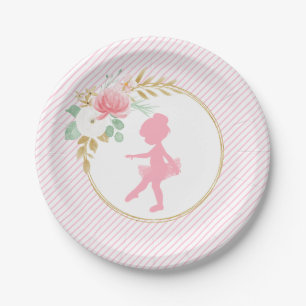 Assiette pour fête d'anniversaire de petite baller